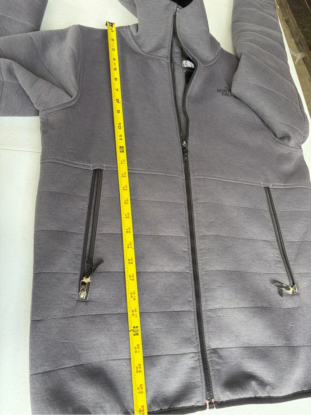 The North Face Men's Gray Hooded Full-Zip Performance Jacket